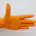 Verdickte orange Synthetikhandschuhe Anti -Slip -Industrie -Vinylnitrilmischung Diamant Texturhandschuhe